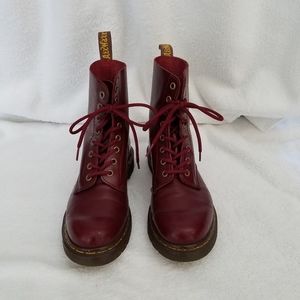 Dr Martens Cherry Red Boots  - Size  8